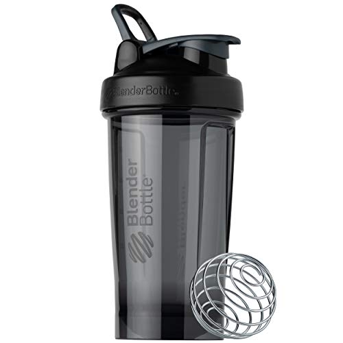 BlenderBottle Shaker Bottle Pro Series Perfect for Protein Shakes and Pre Workout, 28-Ounce, Black