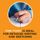 BIC Xtra-Precision Mechanical Pencil, Metallic Barrel, Fine Point (0.5mm), 24-Count, Doesn't Smudge and Erases Cleanly