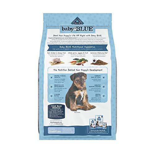 Blue Buffalo Baby Blue Healthy Growth Formula Natural Puppy Dry Dog Food, Chicken and Brown Rice Recipe 4-lb