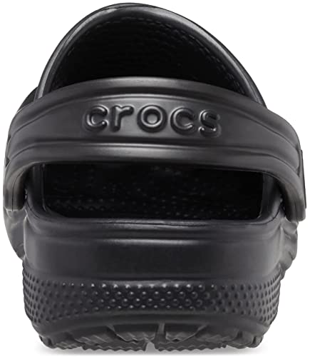 Crocs Kids' Classic Clog , Black/Black, 6 Big Kid