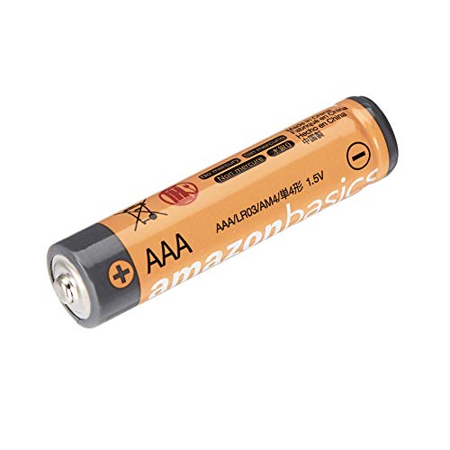 Amazon Basics 100-Pack AAA Alkaline High-Performance Batteries, 1.5 Volt, 10-Year Shelf Life