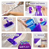 Swiffer WetJet Antibacterial Solution Refill for Floor Mopping and Cleaning, All Purpose Multi Surface Floor Cleaning Solution, Fresh Citrus Scent, 1.25 Liters