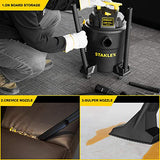Stanley - SL18116P Wet/Dry Vacuum, 6 Gallon, 4 Horsepower Black