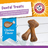 Arm & Hammer For Pets Nubbies Dental Treats for Dogs | Dental Chews Fight Bad Breath, Plaque & Tartar without Brushing | Baking Soda Enhanced Chicken Flavor Dog Treats, 20 Pcs (Packaging may vary)
