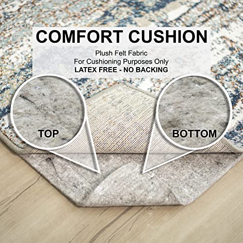 Mohawk Home 8' x 10' 1/4 Rug Pad 100% Felt Protective Cushion, Premium Comfort Underfoot – Safe for All Floors
