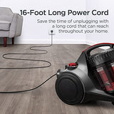 EUREKA Whirlwind Bagless Canister Vacuum Cleaner, Lightweight Vac for Carpets and Hard Floors, Red