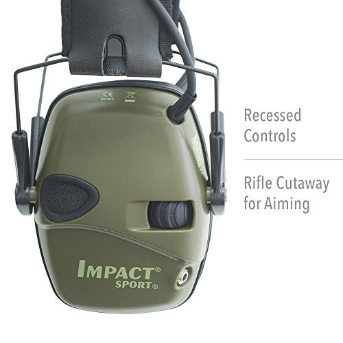 Howard Leight by Honeywell Impact Sport Sound Amplification Electronic Shooting Earmuff, MultiCam Alpine (R-02528)