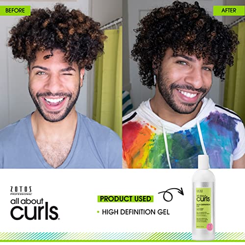All About Curls High Definition Gel | Crunchless Ultra Hold | Define, Moisturize, De-Frizz | All Curly Hair Types | Vegan & Cruelty Free | Sulfate Free | 15 Fl Oz