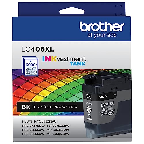 Brother LC406XLBK High Yield Black Ink Cartridge
