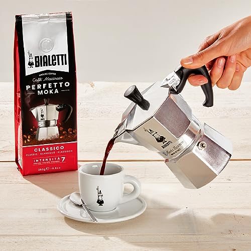 Bialetti - Moka Express: Iconic Stovetop Espresso Maker, Makes Real Italian Coffee, Moka Pot 9 Cups (14 Oz - 420 Ml), Aluminium, Silver