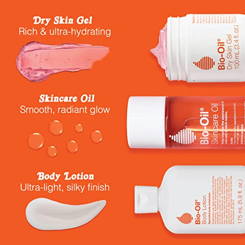 Bio-Oil Dry Skin Gel, Face and Body Moisturizer, Fast Absorbing Hydration, with Soothing Emollients and Vitamin B3, Non-Comedogenic, 6.7 Fl oz