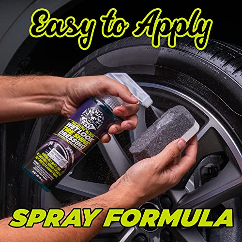 Chemical Guys TVD11816 Galactic Black Wet Look Tire Shine Dressing, for a Whole New Level of Shine and Depth of Black, Safe for Cars, Trucks, Motorcycles, RVs & More, 16 fl oz