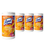 Lysol Disinfectant Wipes, Multi-Surface Disinfectant Cleaning Wipes, For Disinfecting and Cleaning, Mango & Hibiscus, 80 Count (Pack of 4)