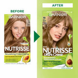 Garnier Hair Color Nutrisse Nourishing Creme, 90 Light Natural Blonde (Macadamia) Permanent Hair Dye, 2 Count (Packaging May Vary)