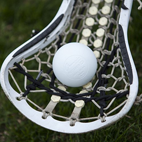 Champion Sports Colored Lacrosse Balls White Official Size Sporting Goods Equipment for Professional, College & Grade School Games, Practices & Recreation - NCAA, NFHS and SEI Certified - 2 Pack