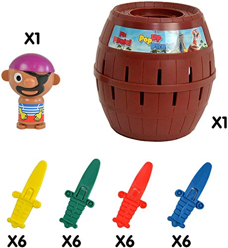 TOMY Pop Up Pirate Board Game - Swashbuckling Kids Games for Family Game Night - Board Games for Kids Ages 4 and Up