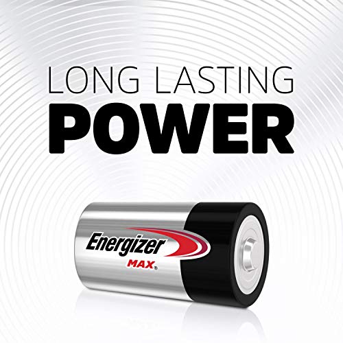 Energizer Max D Batteries, Premium Alkaline D Cell Batteries (8 Battery Count)