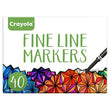 Crayola Fine Line Markers For Adults (40 Count), Fine Line Markers for Adult Coloring Books, Back to School Markers [Amazon Exclusive]