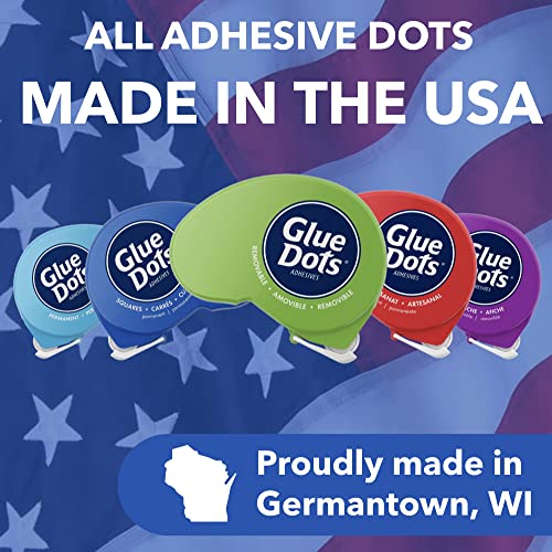 Glue Dots, Removable Dots, Double-Sided, 1/2", .5 Inch, 200 Dots, DIY Craft Glue Tape, Sticky Adhesive Glue Points, Liquid Hot Glue Alternative, Clear