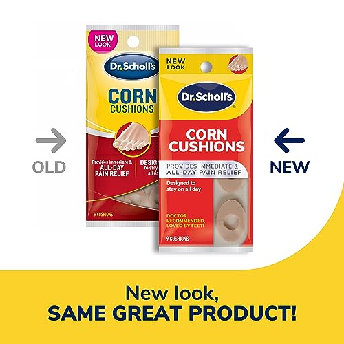 Dr. Scholls CORN CUSHIONS, 9 ct // Immediate & All-Day Pain Relief - Designed to Stay on All Day