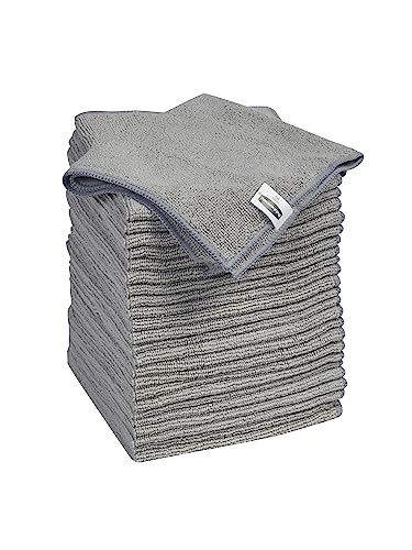 Rubbermaid Microfiber Cloth Towels, 24 Pack, 14x14, Non-Scratch, Reusable/Washable for Cleaning/Wiping/Polishing for Home/Kitchen/Car