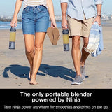 Ninja BC151NV Blast Portable Blender, Cordless, 18oz. Vessel, Personal Blender for Shakes & Smoothies, BPA Free, Leakproof Lid & Sip Spout, USB-C Rechargeable, Dishwasher Safe Parts, Denim Blue