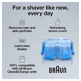 Braun Clean & Renew Refill Cartridges CCR, Replacement Shaver Cleaner Solution for Clean&Charge Cleaning System, Pack of 10, Packaging May Vary