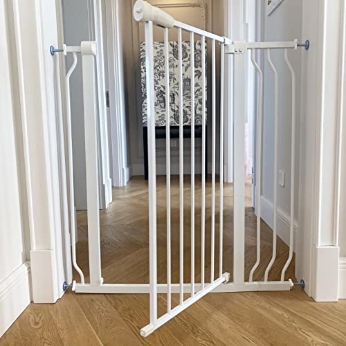 BalanceFrom Easy Walk-Thru Safety Gate for Doorways and Stairways with Auto-Close/Hold-Open Features, Multiple Sizes