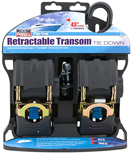 Reese Powersports (2060300) 43 Inch 2-Piece Retractable Transom Tie Down