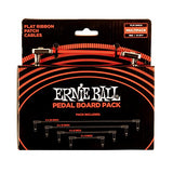 Ernie Ball Flat Ribbon Patch Cable 3-Pack, 6in, White (P06385)