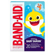 Band-Aid Brand Adhesive Bandages for Minor Cuts & Scrapes, Wound Care Featuring Pinkfong Baby Shark Characters for Kids and Toddlers, Assorted Sizes 20 ct