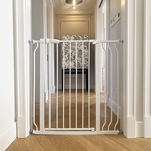 BalanceFrom Easy Walk-Thru Safety Gate for Doorways and Stairways with Auto-Close/Hold-Open Features, Multiple Sizes