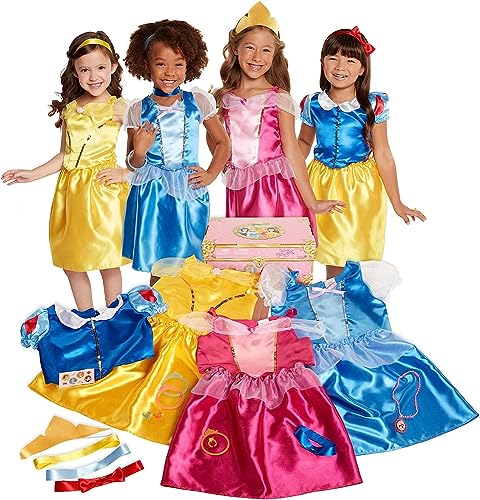 Disney Princess Dress Up Trunk Deluxe 21 Piece Officially Licensed [Amazon Exclusive]