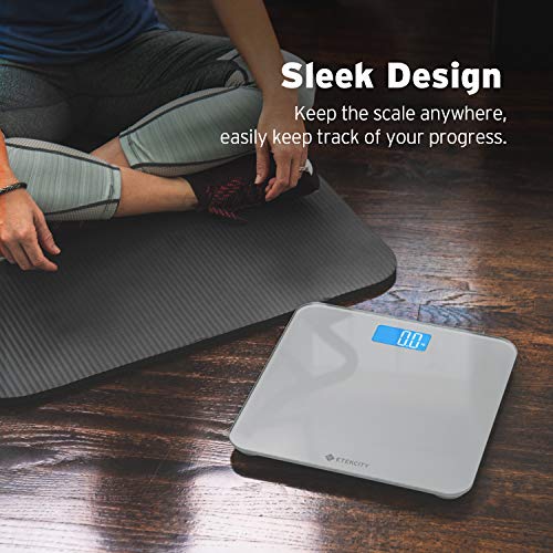 Etekcity Smart Scale for Body Weight and Fat Percentage, Digital Bathroom Accurate Weighing Machine for People's Bmi Muscle, Bluetooth Electronic Body Composition Monitor Syncs with App, 400lb