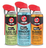 3-IN-ONE RVcare Window & Track Dry Lube with SMART STRAW SPRAYS 2 WAYS, 10 OZ [6-Pack]