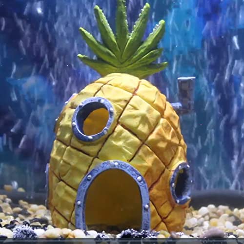 Penn-Plax Spongebob Squarepants Officially Licensed Aquarium Ornament – Spongebob’s Pineapple House – Medium