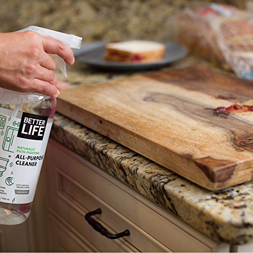 Better Life All Purpose Cleaner - Multipurpose Home and Kitchen Cleaning Spray for Glass, Countertops, Appliances, Upholstery & More - Multi-surface Spray Cleaner - 32oz (Pack of 2) Clary Sage/Citrus