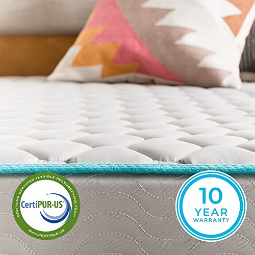 Linenspa 6 Inch Innerspring Full Mattress with Foam Layer - Firm Feel - CertiPUR-US Certified - Mattress in a Box, White