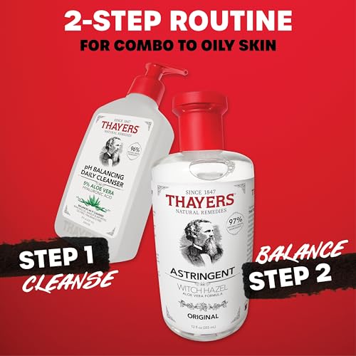 THAYERS Original Witch Hazel Astringent with Aloe Vera, 12 Ounce Bottle