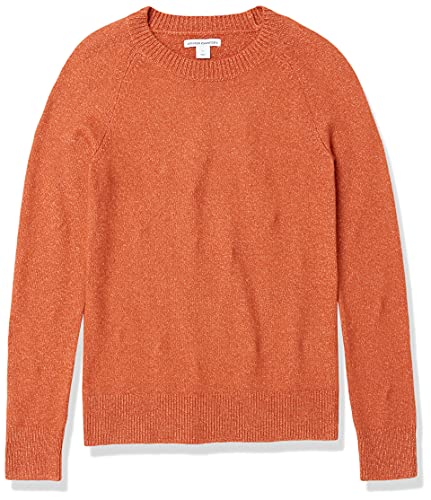 Amazon Essentials Women's Classic-Fit Soft Touch Long-Sleeve Crewneck Sweater (Available in Plus Size), Caramel, Medium