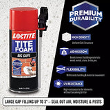 Loctite Tite Foam Big Gaps Spray Foam Sealant, Polyurethane Expanding Foam Insulation - 12 fl oz Can, Pack of 1