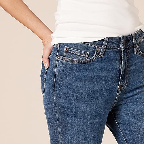 Amazon Essentials Women's High-Rise Skinny Jean, Medium Wash, 10 Long