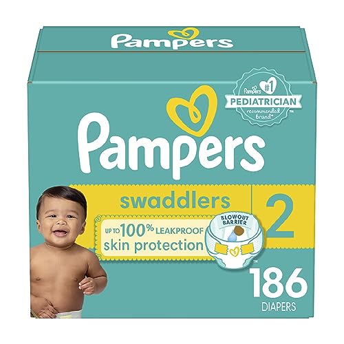 Pampers Swaddlers Diapers Size 1, 198 count - Disposable Diapers