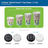 Georgia-Pacific 5356DX Dixie PerfecTouch 16 oz. Insulated Paper Hot Coffee Cup by PRO , Coffee Haze, 500 Count (25 Cups Per Sleeve, 20 Sleeves Per Case), Coffee Haze Design, White/ multicolor