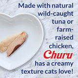 INABA Churu Cat Treats, Grain-Free, Lickable, Squeezable Creamy Purée Cat Treat/Topper with Vitamin E & Taurine, 0.5 Ounces Each Tube, 20 Tubes, Chicken Variety Box
