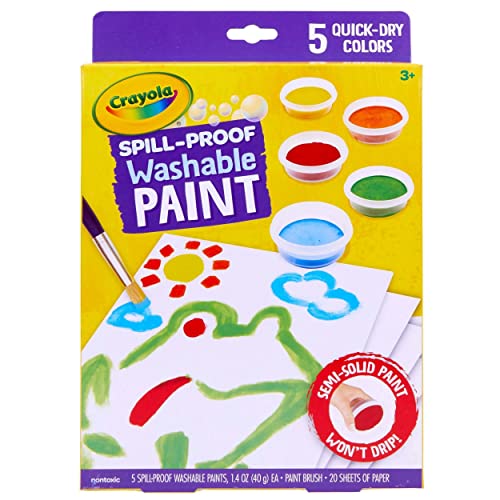 Crayola® Spill-Proof Kids Washable Paint Set