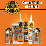 Gorilla Heavy Duty Construction Adhesive, 7 Ounce Squeeze Tube, White, (Pack of 2)
