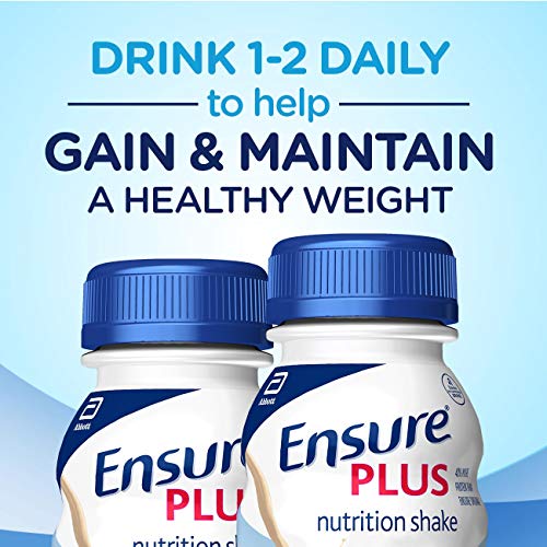 Ensure Plus Nutrition Shake With Fiber, 16 Grams of Protein, Meal Replacement, Milk Chocolate, 8 Fl Oz (24 Count)