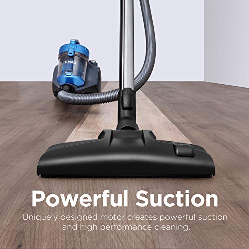 EUREKA Whirlwind Bagless Canister Vacuum Cleaner, Lightweight Vac for Carpets and Hard Floors, Red