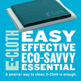 E-Cloth Microfiber Cleaning Cloth Glass Kit - Microfiber Towel Window Cleaning Kit for Cars, Windows, Mirrors, & More - Alaskan Blue
